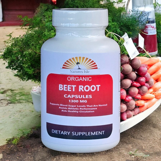 Beet Root Capsules - Organic - 1300MG - Herbal Island
