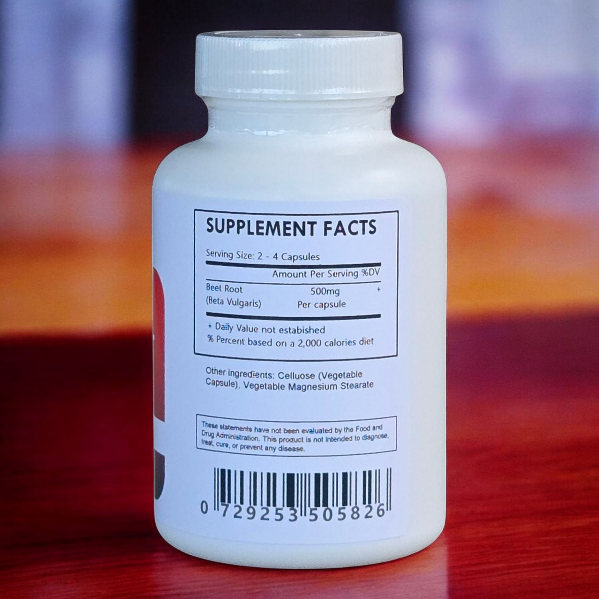 Beet Root Capsules - Organic - 500mg - Herbal Island