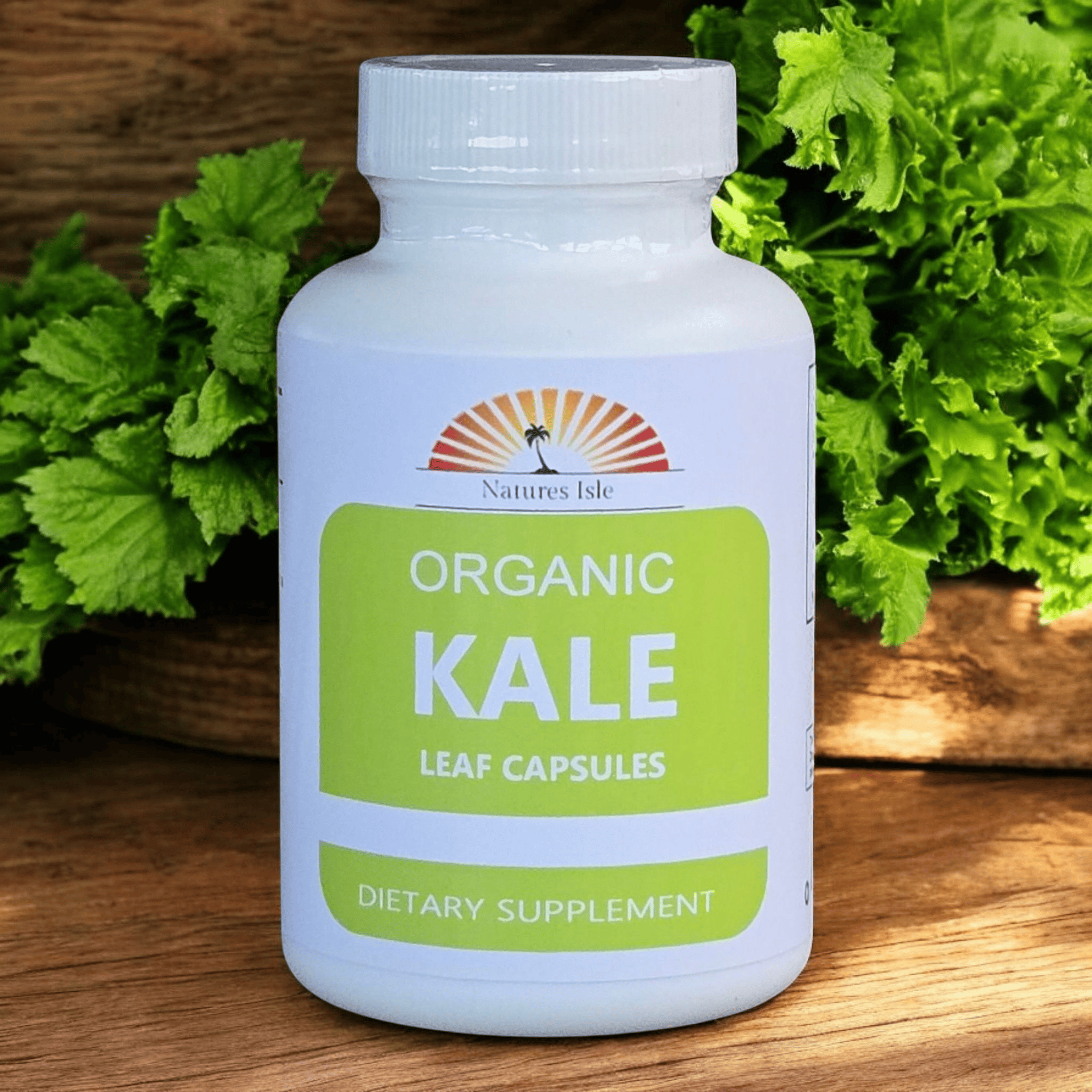 Organic Kale Leaf Powder Capsules 500mg