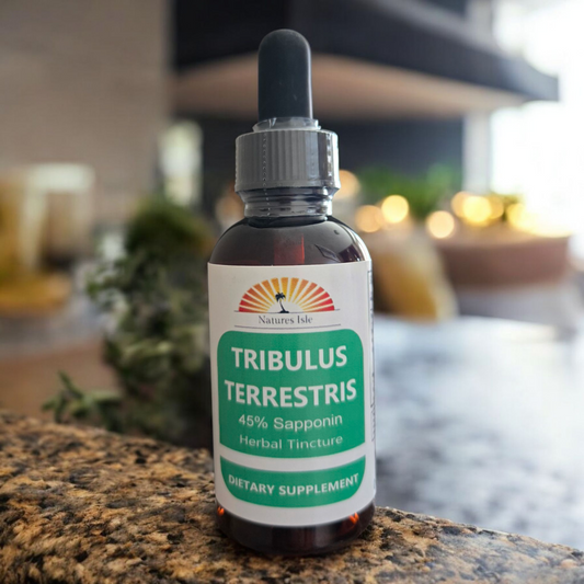 Tribulus Terrestris L Fruit Tincture - 45% Saponins (Alcohol Free) - Herbal Island