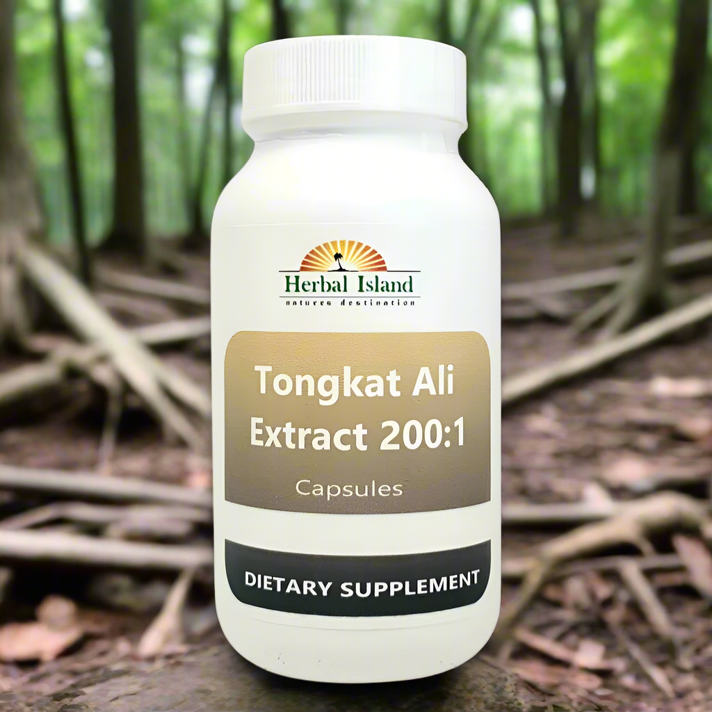 Tongkat Ali 200:1 Root Extract Capsules (Longjack) - Herbal Island