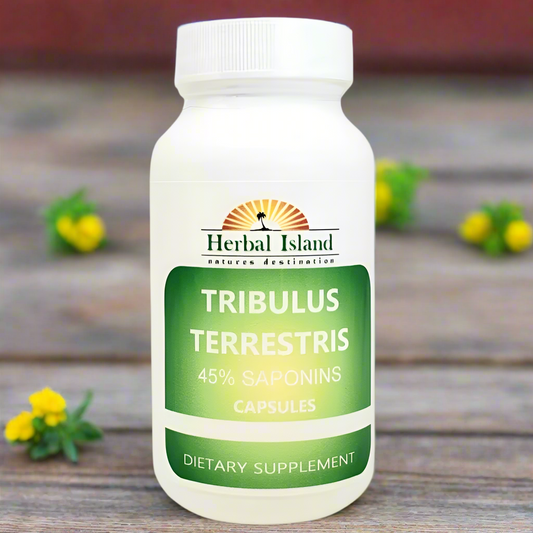 Tribulus Terrestris L Fruit Powder Capsules - 45% Saponins - Herbal Island
