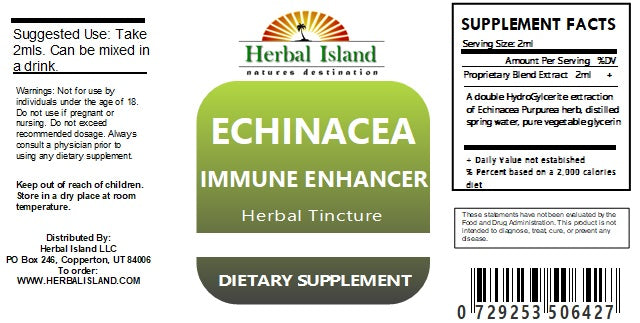 Echinacea Herb Extract -  Immune Support for Cold & Flu - Alcohol Free