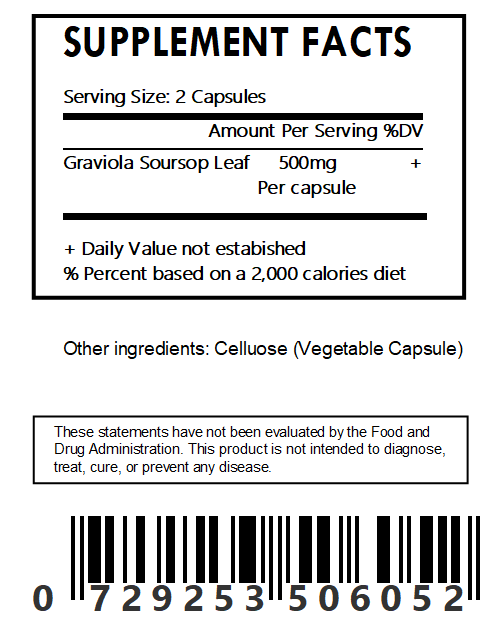 Graviola Capsules - Bulk - Herbal Island