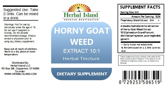 Horny Goat Weed 10:1 Liquid Extract (Alcohol Free)