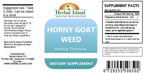 Horny Goat Weed Liquid Extract (Tincture) - Alcohol Free