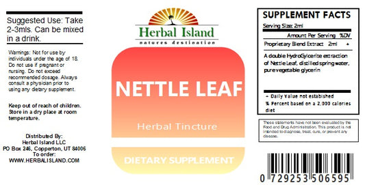 Nettle Leaf Tincture - Liquid Extract (Urtica Dioica) - Herbal Island