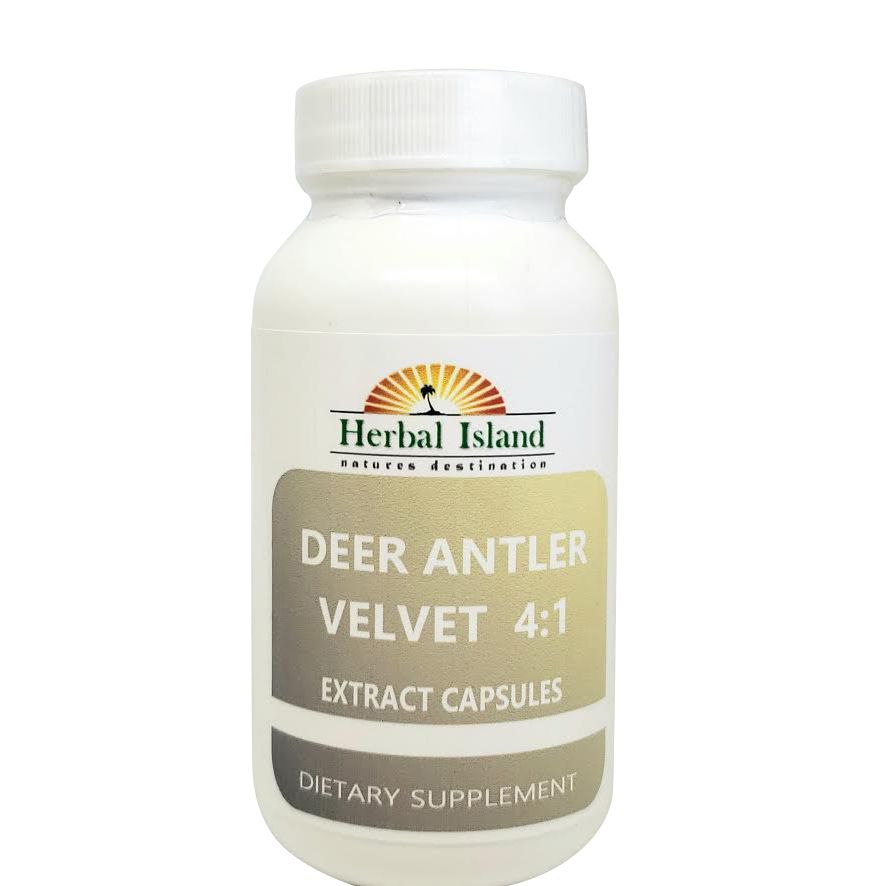 Deer Antler Velvet Extract Powder 4:1 Capsules - Herbal Island