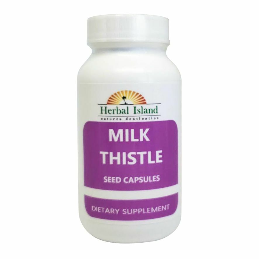 Milk Thistle Seed Powder Capsules 500mg - Herbal Island