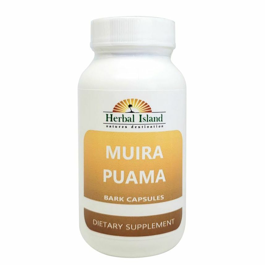 Muira Puama Bark Powder Capsules 500mg - Herbal Island