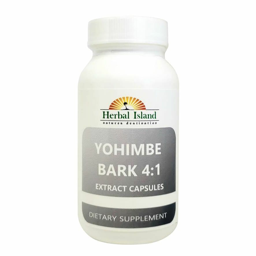 Yohimbe Bark Extract 4:1 Capsule (500mg each) - Herbal Island