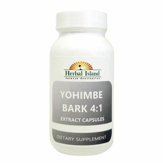 Yohimbe Bark Extract 4:1 Capsule (500mg each) - Herbal Island